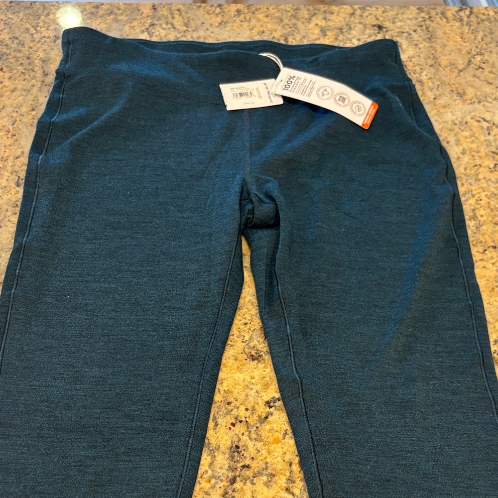 NWT Women’s Size L Smartwool Grey/Blue Leggings $115